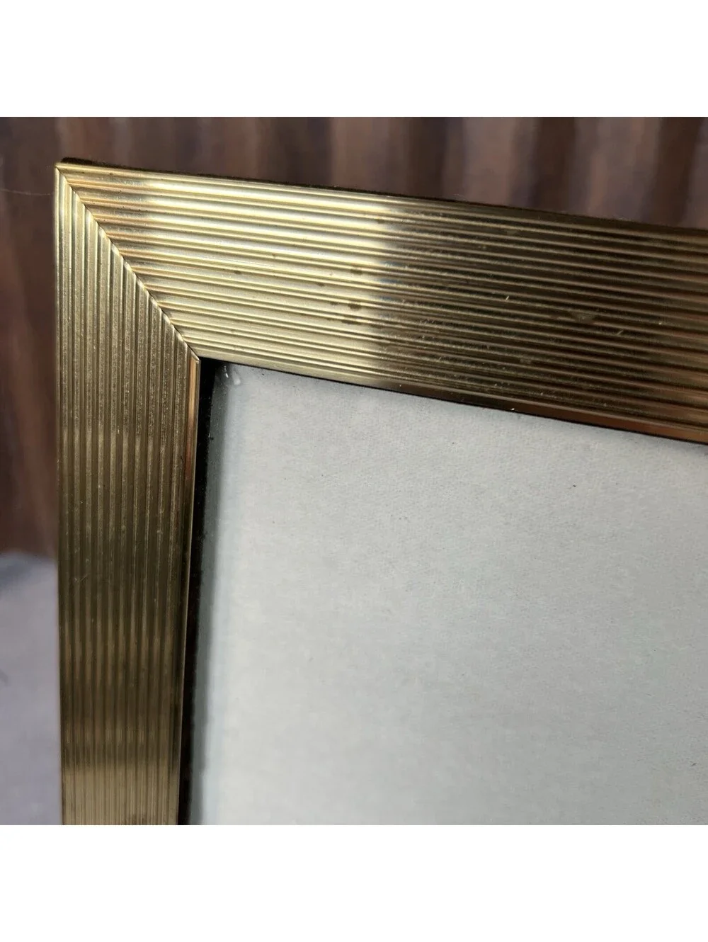 VTG Gold Tone Metal Picture Frame Vertical or Horizontal 8x10 in - 1301-2O